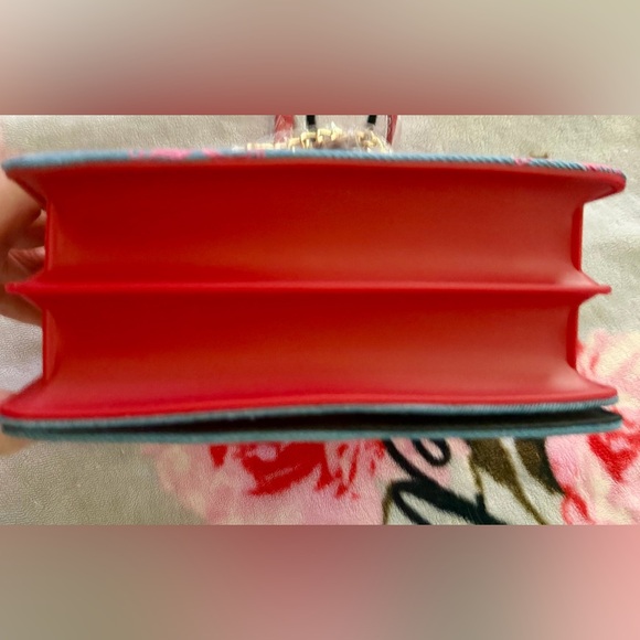 Luv Betsey by Betsey Johnson Denim Cherry Bow Crossbody / Handbag NWT - Picture 8 of 12